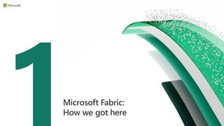 Microsoft Fabric:
How we got here
 
