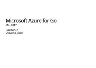 Microsoft Azure for Go
