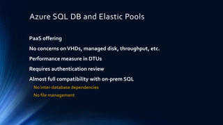 Microsoft azure for sql server professionals | PPT