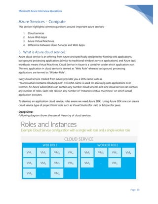 Microsoft azure interview questions | PDF