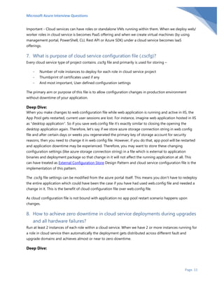Microsoft azure interview questions | PDF