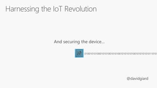 And securing the device…
01001010100010101001010100101010101001010101010110101
 