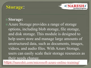 Microsoft Azure Online Training | PPTX