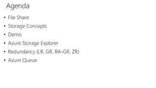 Microsoft Azure Storage | PPTX