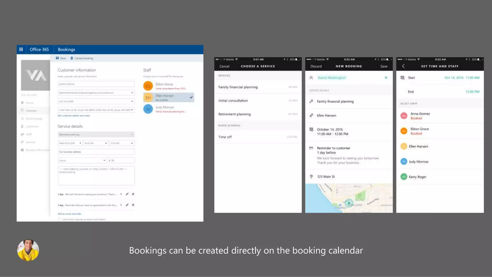 Bookings can be created directly on the booking calendar
 