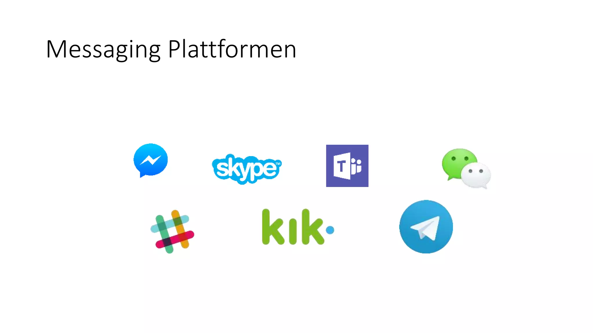 Messaging Plattformen 