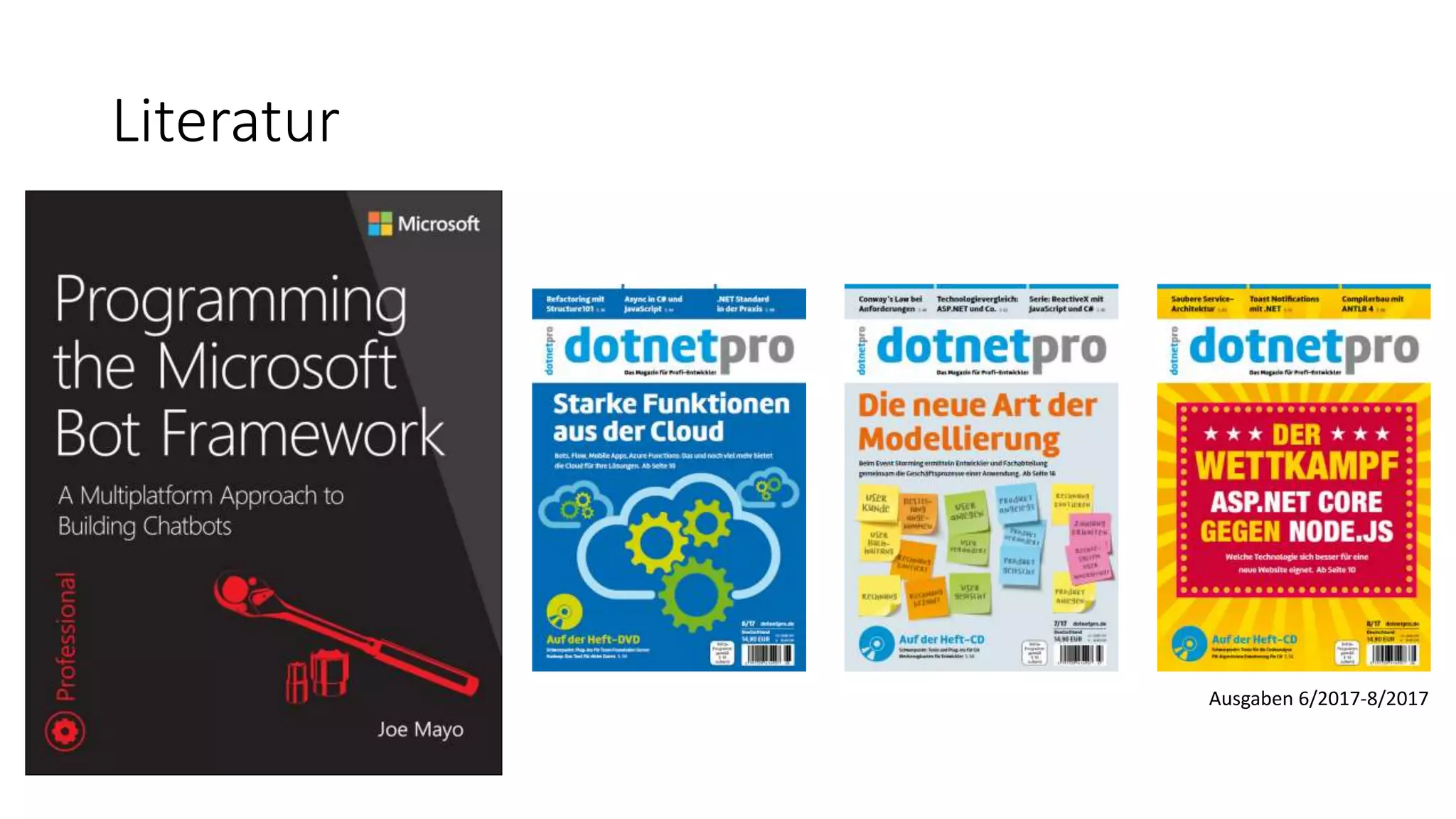 Literatur Ausgaben 6/2017-8/2017 