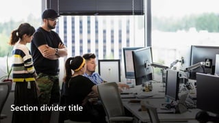 Section divider title
 