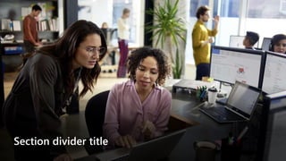 Section divider title
 