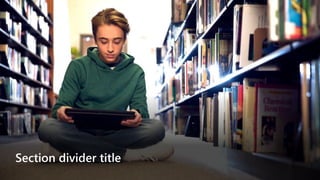 Section divider title
 