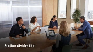 Section divider title
 