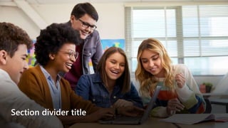 Section divider title
 