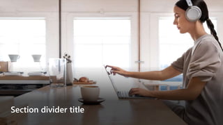 Section divider title
 