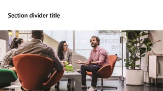 Section divider title
 