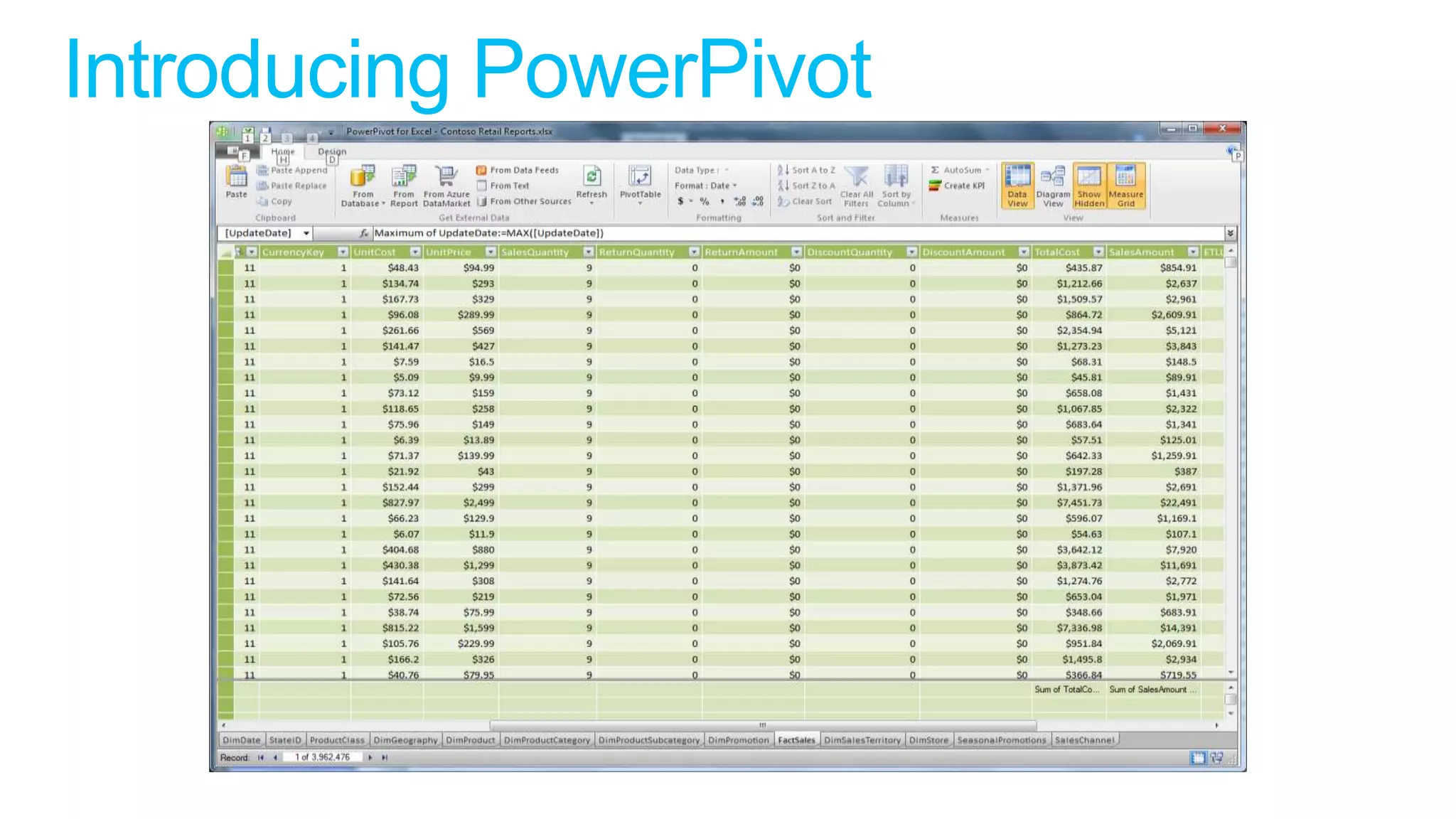 “old Excel”    PowerPivot


                    Pivot
   Pivot
Calculations
                Calculations
    Data            Data
 
