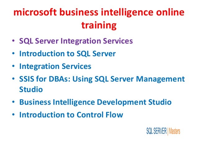 online business intelligence training