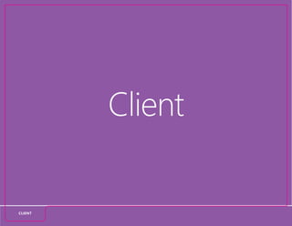 Client
CLIENT
 