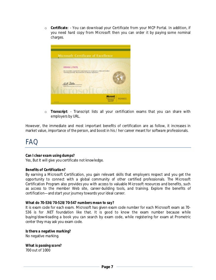 microsoft certification download