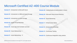 Microsoft Certified DevOps Engineer Expert AZ-400| Senseacademy | PDF