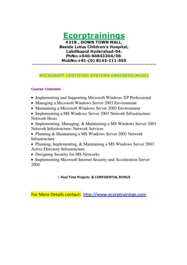 microsoft certified systems engineer mcse online training microsoft certified online