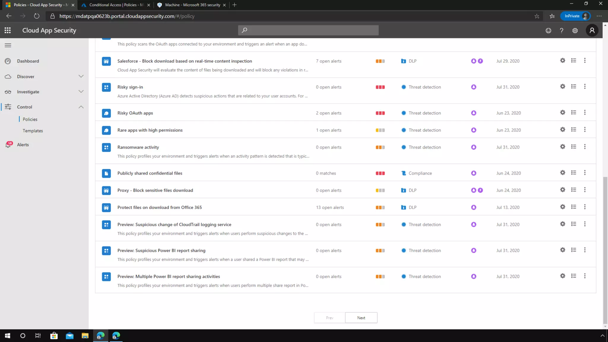 Microsoft Cloud App Security Demo