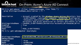 On-Prem: Acme’s Azure AD Connect
 