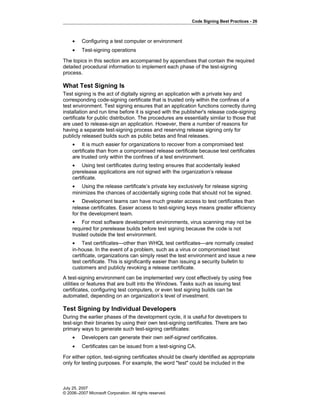 Microsoft Code Signing Certificate Best Practice - CodeSignCert.com