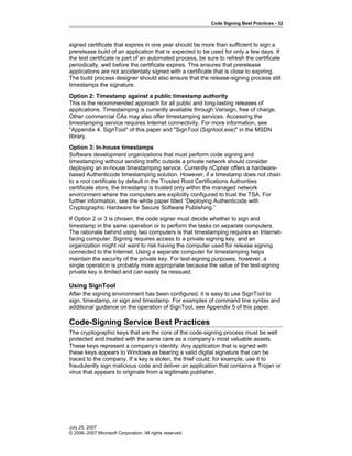 Microsoft Code Signing Certificate Best Practice - CodeSignCert.com