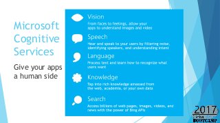 Microsoft cognitive services Global AzureBootCamp 2017