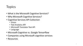 Microsoft cognitive services