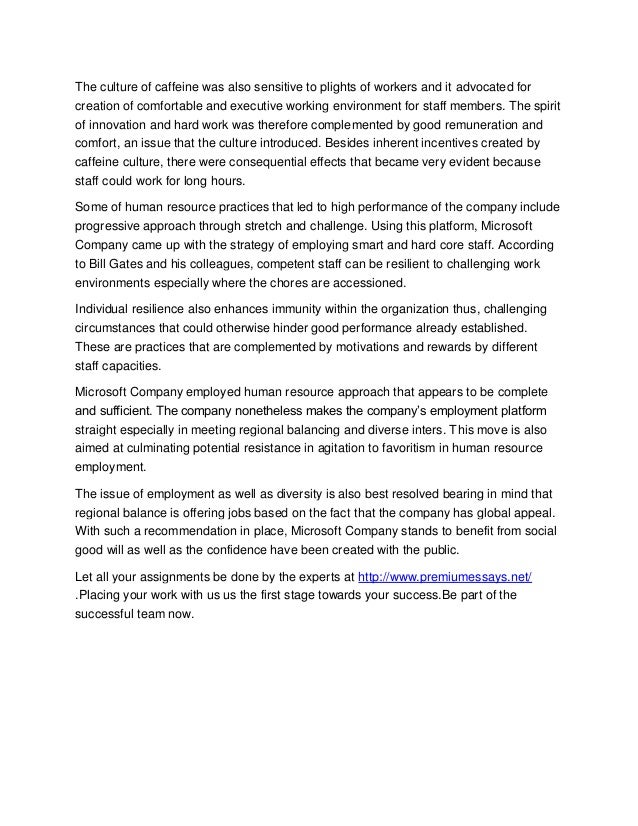Global human resources essay