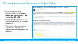 Microsoft Confirms Project Online End of Life in 2026 - What Happens ...