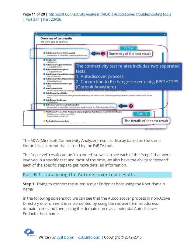 test autodiscover tool analyzer (mca) Microsoft connectivity autodiscover test autodiscover tool analyzer (mca) Microsoft connectivity autodiscover