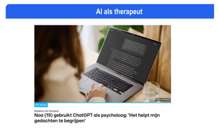 AI als therapeut
 