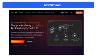AI workflows
 