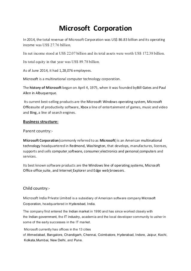 microsoft copration assignment 2 pdf what is microsoft net worth