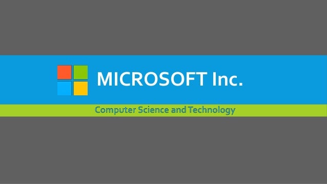microsoft corporation microsoft inc