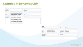 Microsoft CRM Roadshow Presentation by Postcode Anywhere | PPTX
