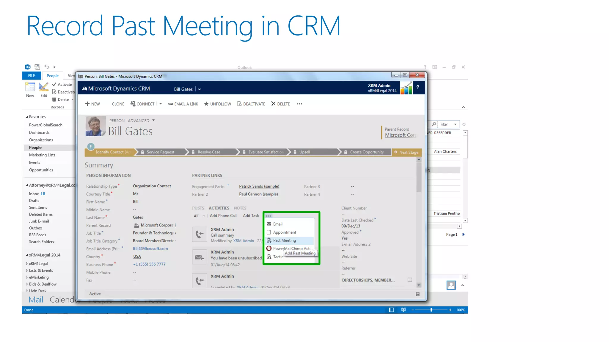 Record Past Meeting in CRM
 