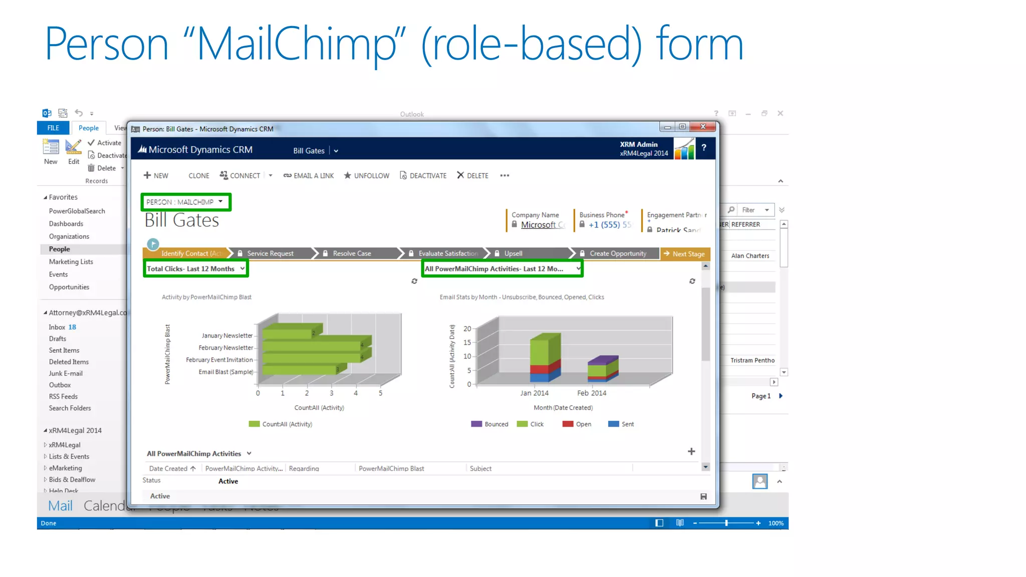 Person “MailChimp” (role-based) form
 