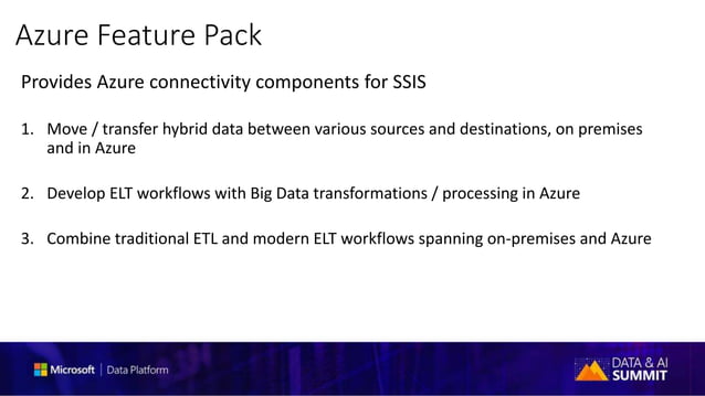 Microsoft Data Integration Pipelines: Azure Data Factory and SSIS | PPTX