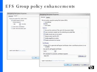 EFS Group policy enhancements 