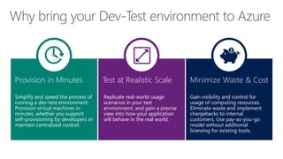 Test at Realistic Scale
Replicate real-world usage
scenarios in your test
environment, and gain a precise
view into how your application
will behave in the real world.
 
