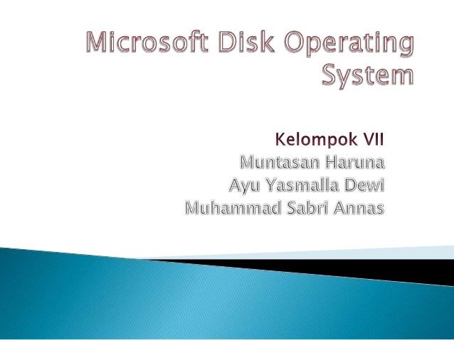 Microsoft disk operating system