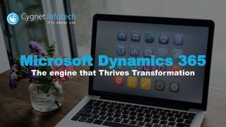 Microsoft Dynamics 365
The engine that Thrives Transformation
 