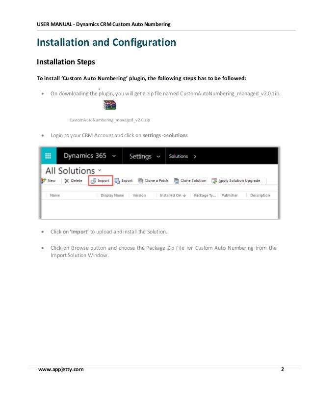 custom numbering