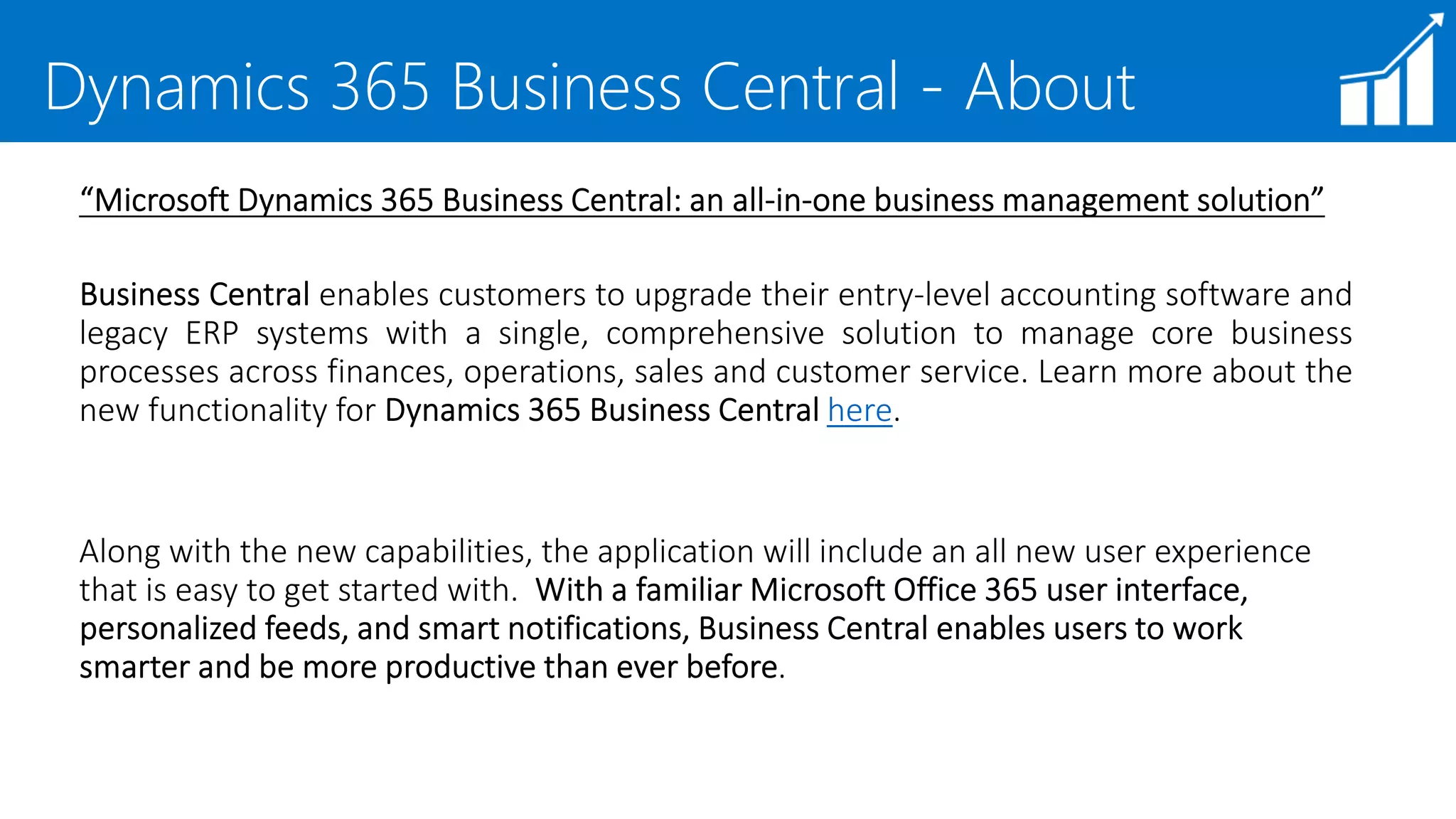Microsoft Dynamics 365 Business Central | PPTX