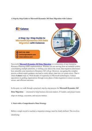 Microsoft Dynamics 365 Data Migration | PDF