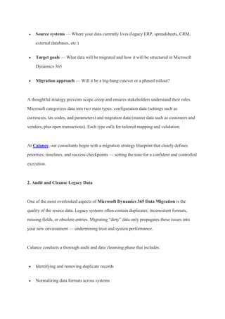 Microsoft Dynamics 365 Data Migration | PDF