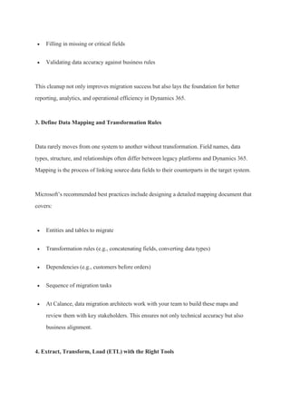 Microsoft Dynamics 365 Data Migration | PDF
